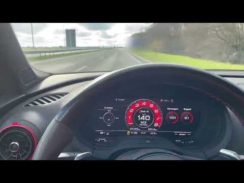 2019 Audi RS3 No OPF, Mid Pipe Delete, No Tune, Inside Pull