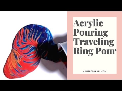 Traveling Ring Pour with 'Beautiful Bright Complementary Colors!