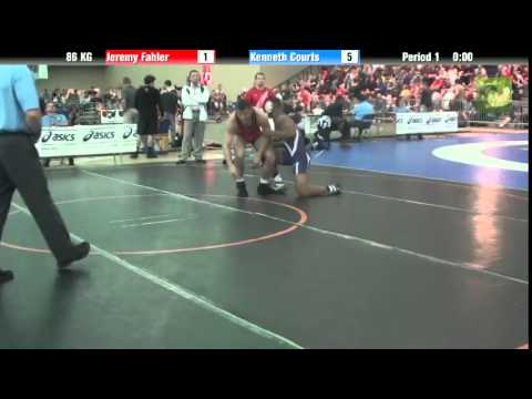 Men`s Freestyle 86 KG Jeremy Fahler vs. Kenneth Courts
