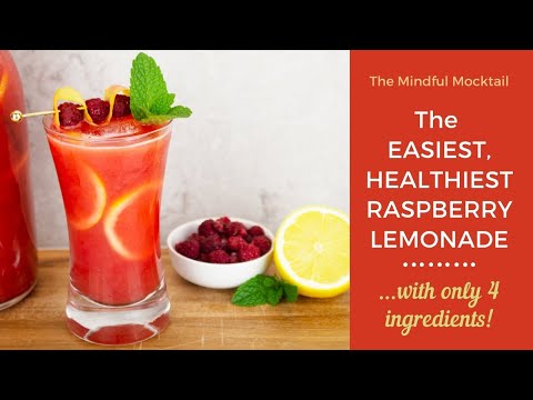 Raspberry Lemonade Recipe For A Crowd | Easy Healthy Raspberry Lemonade - The Mindful Mocktail