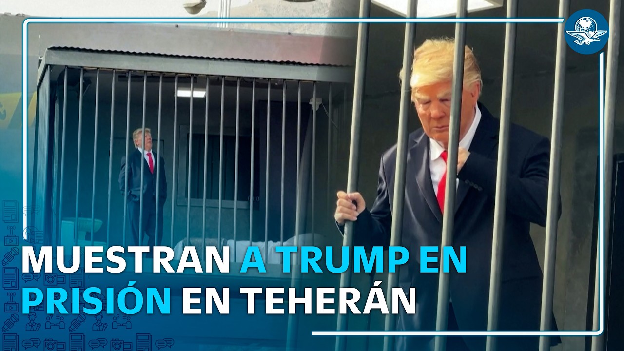 ¿Trump tras las rejas? Instalación publicitaria causa revuelo en calles de Irán