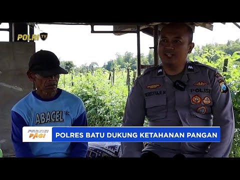 BHABINKAMTIBMAS POLSEK JUNREJO POLRES BATU DUKUNG KETAHANAN PANGAN