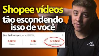 AFILIADO SHOPEE - A verdade sobre ganhar dinheiro com a Shopee Vídeos ( guia completo )