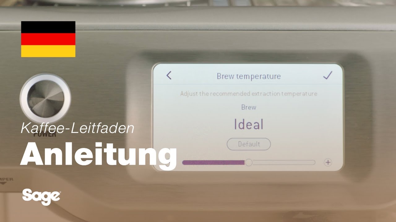 Anpassen der Brühtemperatur