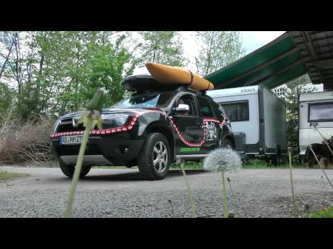 "Hier shepherd's!"Mobile Hunde- & Menschenhütte für unsere AUSSIES - Wohnanhänger Knaus Deseo  2015