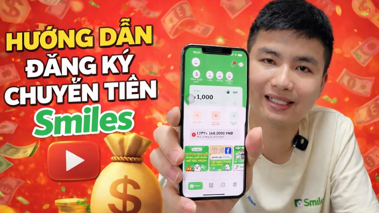 Cách đăng ký tài khoản Smiles | Chuyển tiền từ Nhật Bản về Việt Nam | Chun Kun