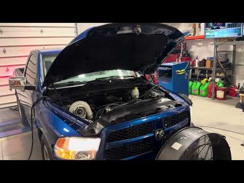 ON 3 Single Turbo NEW BILLET INTAKE Cammed Out Ram 1500 Dyno Pull, TRX Killer