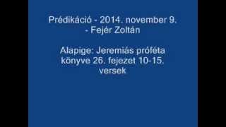 preview picture of video 'Prédikáció - 2014. november 9. - Fejér Zoltán'