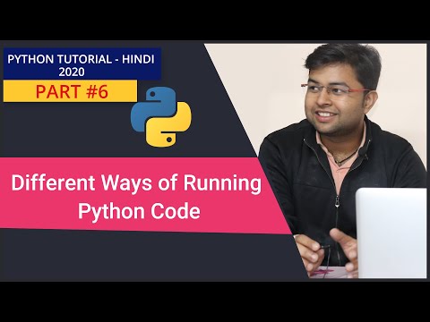 Ways Of Running Python Program Interactive Mode Scripting Mode Hindi Python Tutorial 6