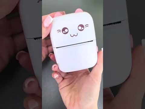 Мини-термопринтер Bluetooth- детский принтер с рулоном бумаги мини-принтер - фото 1 - id-p2136596080