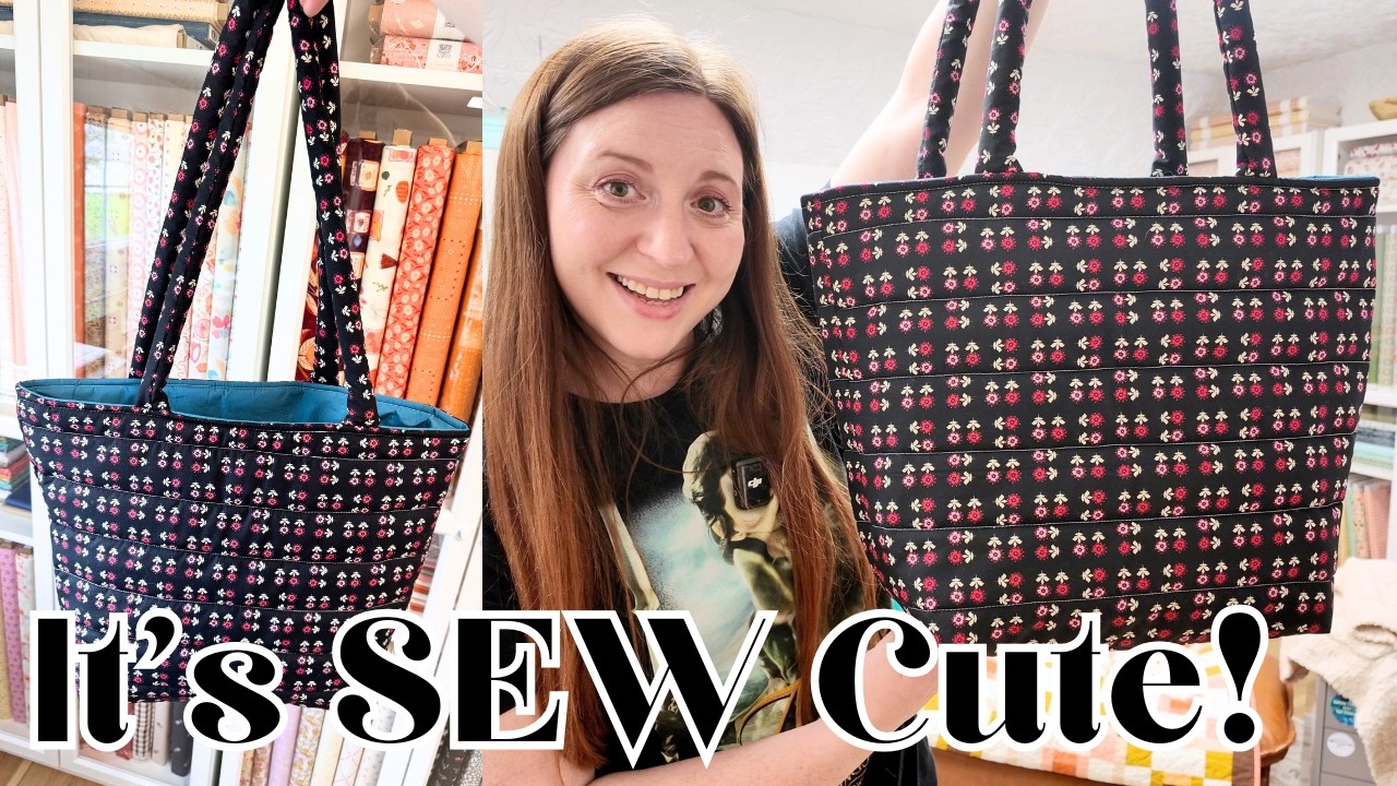 Let's Sew a Quilted Puffer Tote Bag! Step by Step Tutorial!