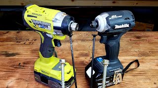 Ryobi VS Makita Impact Driver Comparison and battle