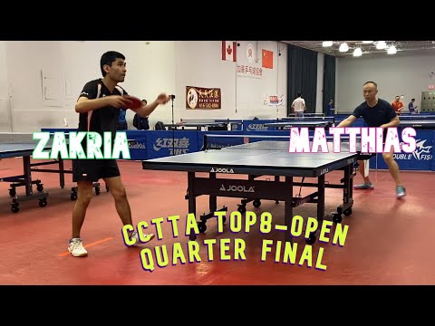 Zakria [1986] vs Matthias YEH [1532] - CCTTA Top8 Open - Quarter Final - 16 July 2023