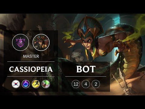 Cassiopeia Bot vs Ezreal - KR Master Patch 9.2