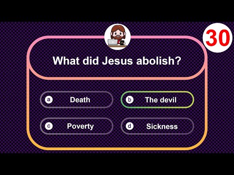 Bible trivia questions and answers - Bible quiz with answers - Jesus Games - YouTube