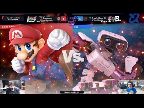 Flynn's Arcade 043 Grand Finals - Dominator (Mario) Vs. ChunkyKong (Rob,DonkeyKong) SSBU ULTIMATE