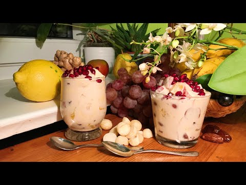 Seasonal Fruit Salad in Ginger Macadamia Cream ~ Take 3