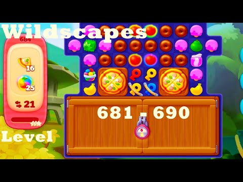 Wildscapes Level 681 - 690 HD Walkthrough | Gameplay | 3 - match game | ios | android | pc | app