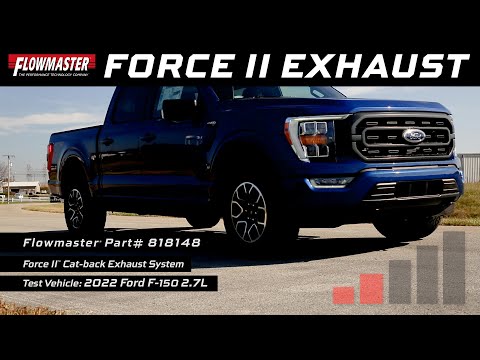 Flowmaster Force II Cat-Back, Dual Exit Exhaust Systems For 2015-2023 Ford F-150 (818148)