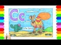 ABC Drawing And Coloring Page C Is For Camel Drawing And Coloring Page Camel For Kids