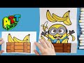 How to Draw a MINIONS SURPRISE FOLD