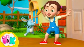 My Little Rabbit 🐰 Hop, hop, hop, Little Bunny | Animal Song for Kids | HeyKids Nursery Rhymes