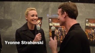 Yvonne Strahovski Interviewed on the Batman: Bad Blood Red Carpet video