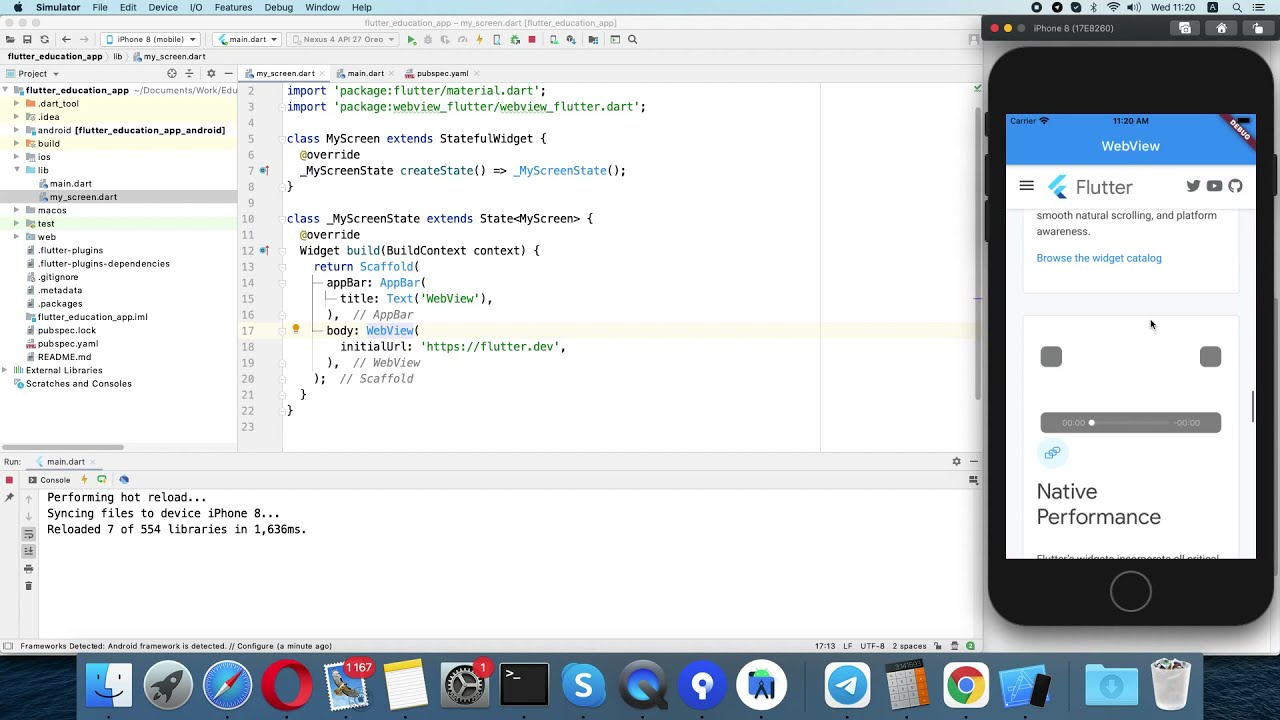 Flutter: Open URL in WebView (using webview_flutter)