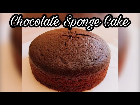 Basic Chocolate Sponge Cake **Eggless without Oven**