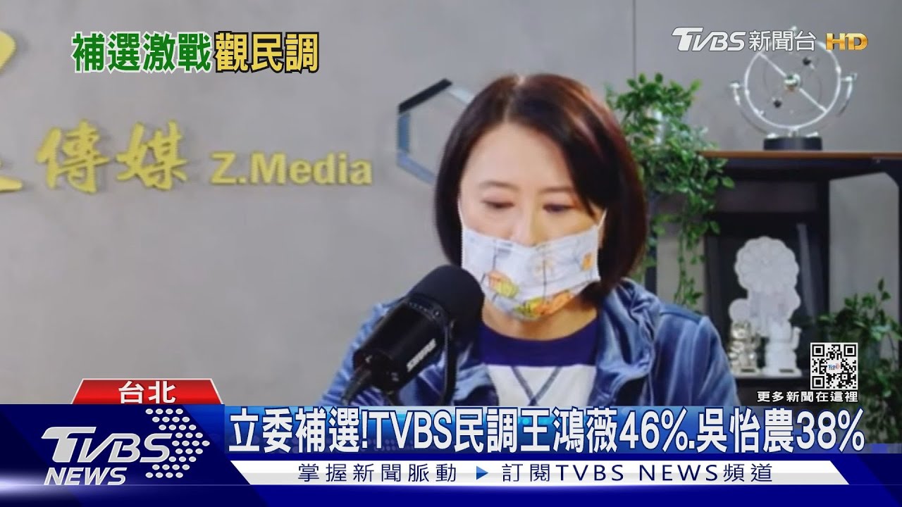 立委補選!TVBS民調王鴻薇46%、吳怡農38%