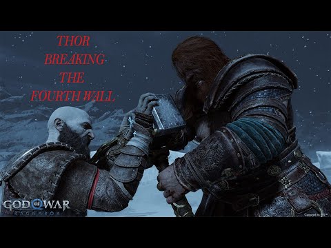 Thor breaking the fourth wall  - GOW Ragnarok