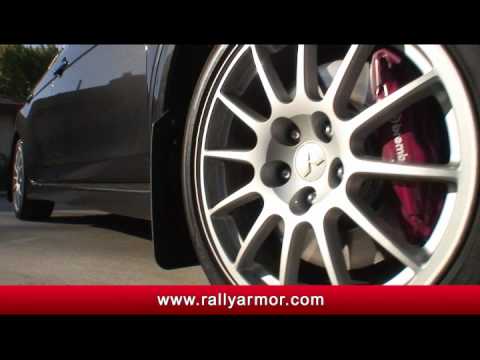 Rally Armor Mitsubishi EVO X UR Mudflap How-To Install Video by www.performance.TV