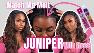 FALL READY 😱 Glueless Synthetic Lace Front Wig install Esha Melt N Slay | Janet Collection Juniper