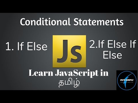 If Else Statement In Javascript Javascript Tutorial In Tamil Info Simple