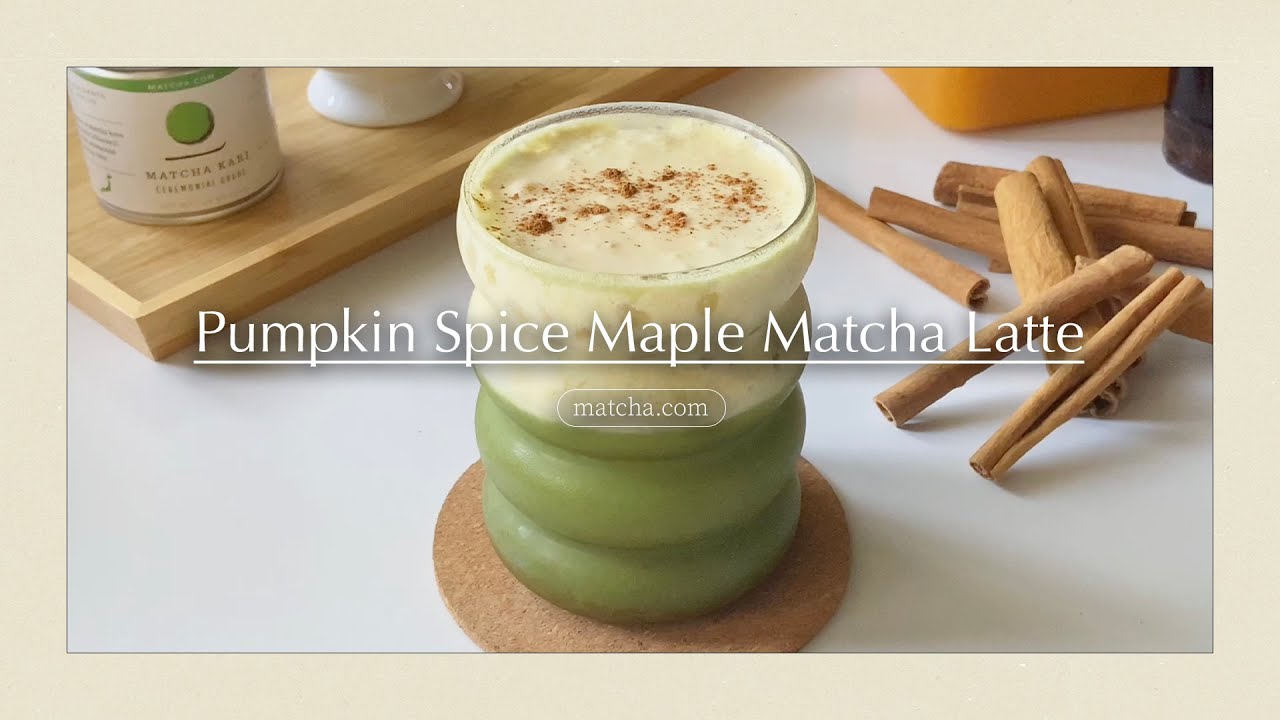 The BEST Pumpkin Spice Latte: MATCHA Maple Version