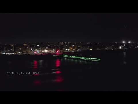 Roma, pontile Ostia Lido, riprese con drone 4k - DJI Mavic 2 pro