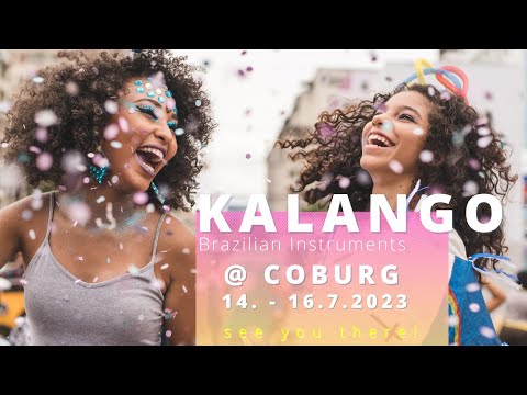 Contemporanea Team jamming at our Kalango Brazilian Instruments booth at the Samba Festival Coburg