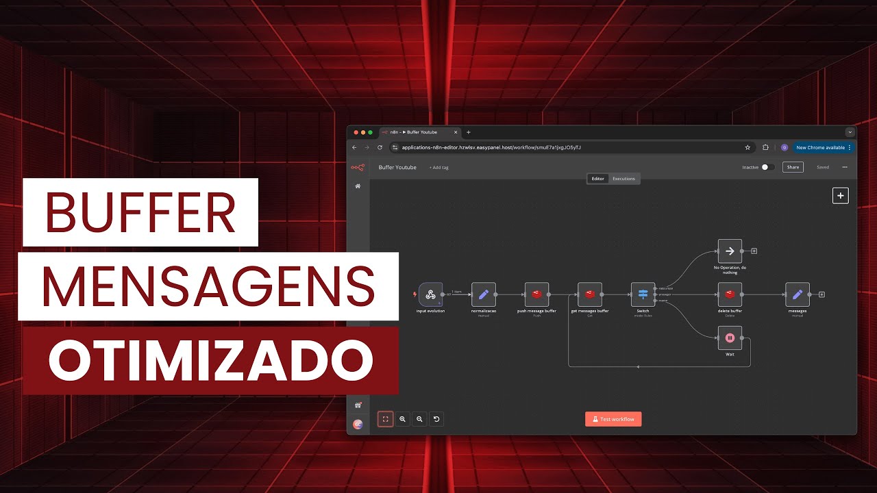 Como Criar um Buffer de Mensagens Otimizado no n8n para Chatbots  com Redis | Evite Gargalos!
