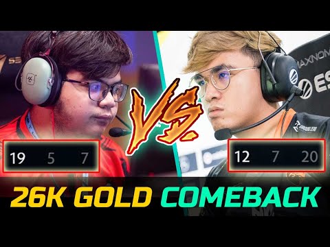 CLASS S CARRIES BATTLE IN SEA - TNC.GABBI VS FNATIC.RAVEN 26K COMEBACK DOTA 2