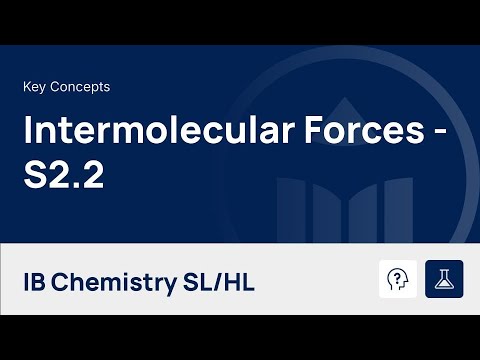 Intermolecular Forces [IB Chemistry SL/HL]