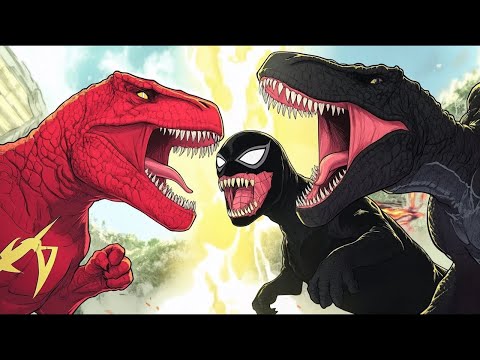 Flash Godzilla T-Rex Death Climb - Animal Revolt Battle Simulator