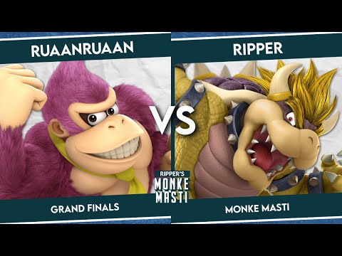 Ripper's Monke Masti - GRAND FINALS - RuaanRuaan (DK/Joker/Incineroar) vs Ripper (Bowser/Little Mac)