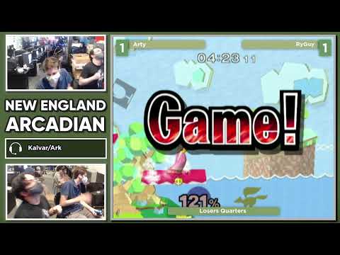 NE Melee Arcadian 8 - Arty (Peach) vs. RyGuy (Falco) - Melee LQF