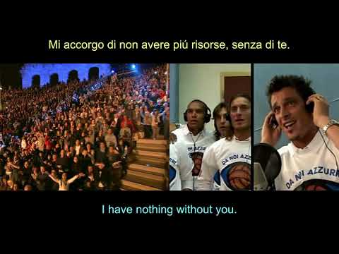 Adriano Celentano, Squadra Azzurra - Azzurro (LaLCS, by DcsabaS, 2012, 2006, lyrics)