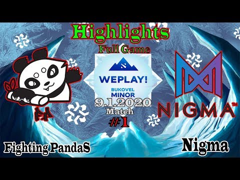 Highlights - Fighting PandaS Vs Nigma - WePlay Bukovel Minor 2020 - Dota 2 Highlights Pro