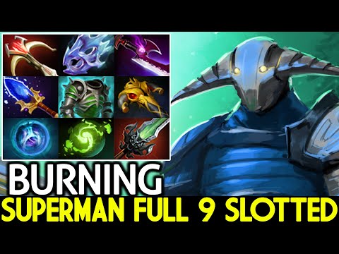 BURNING [Sven] Imba Superman Full 9 Slotted + The Leveller Dota 2