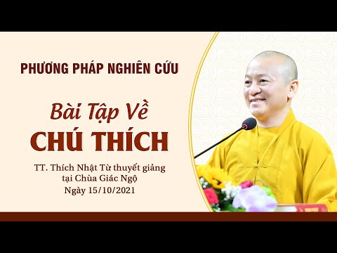 Bài tập về chú thích l Phương pháp nghiên cứu 