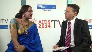 Interview with Laxmi Narayan Tripathi, APNSW Ambassador - AIDS 2014 video