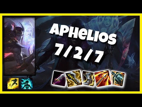Aphelios Gameplay Challenger Replay S11 - 11.4 Bot Lane (7/2/7) - KOREAN