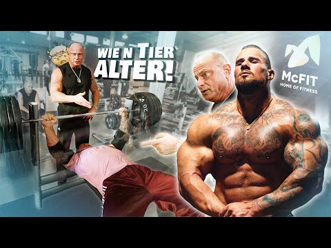 Auf Asozial Bankdrücken im McFit Spandau